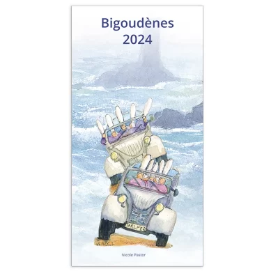 Calendrier 2024 grand format. Les Bigoudènes de Nicole Pastor.