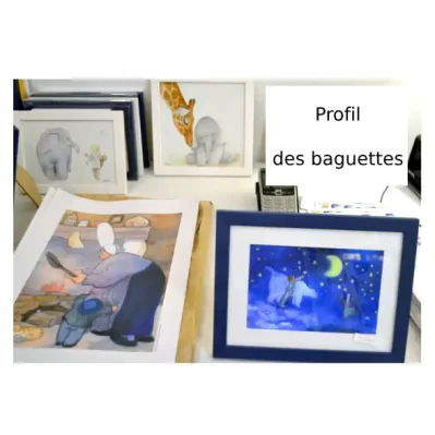 Cadre baguettes en bois pour les affiches A4 fabriqué en Bretagne