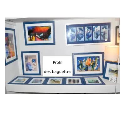 Cadre baguettes en bois pour les affiches A3 (29.7x42cm)  fabriqué en Bretagne