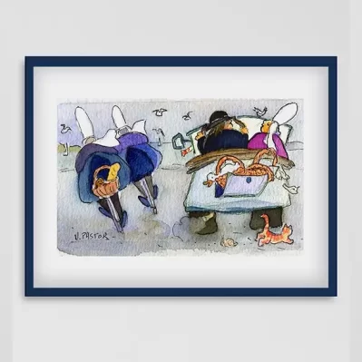 Affiche petit format Les Bigoudènes, La deuch. Passe en seconde