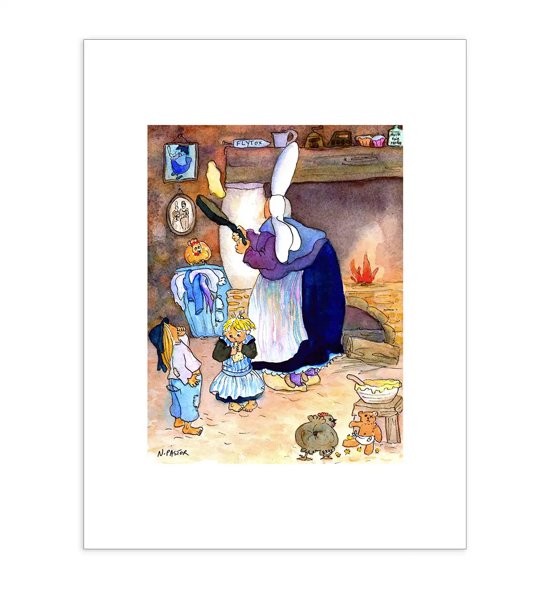 Affiche A3 (29,7x42cm) Les Bigoudènes, Les crêpes de mamig – Image 2