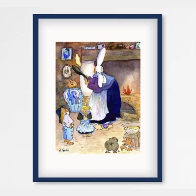 Affiche A3 (29,7x42cm) Les Bigoudènes, Les crêpes de mamig