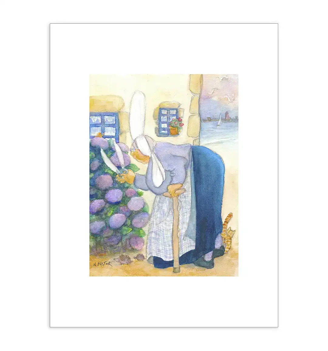 Affiche A3 (29,7x42cm) Les Bigoudènes, Les hortensias des Bigoudènes – Image 2