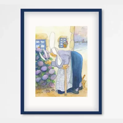 Affiche A3 (29,7x42cm) Les Bigoudènes, Les hortensias des Bigoudènes