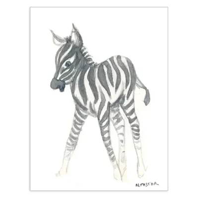 Les amis d'Olifant, le petit zèbre, Affiche A3 poster chambre d'enfant