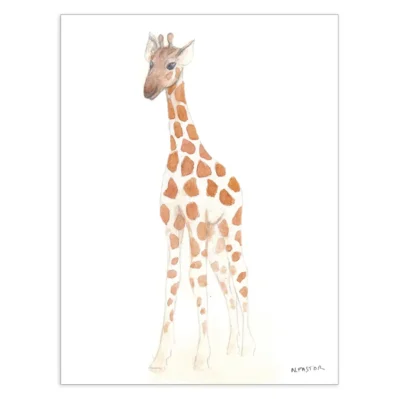Les amis d'Olifant, Jeune girafe, Affiche A3 poster chambre d'enfant