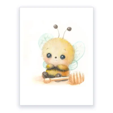 Le miel de la petite abeille, Affiche A3, xylocope microcosme