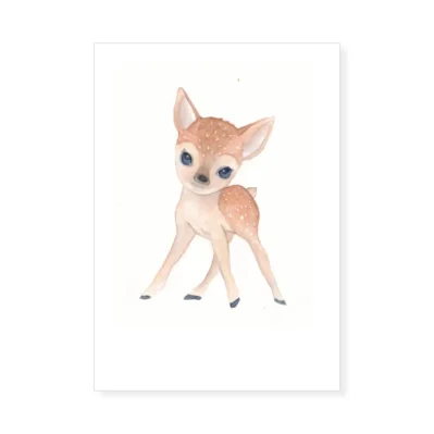Petite biche curieuse, Affiche pour chambre enfant
