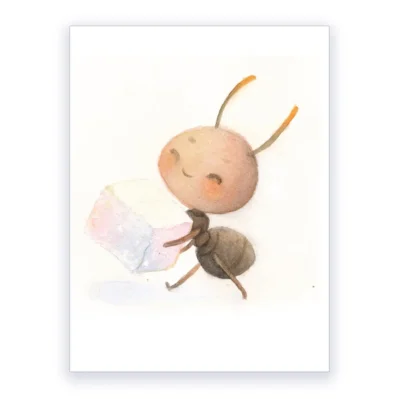 Petite fourmi, Affiche A3, poster animaux microcosme décoration chambre enfant