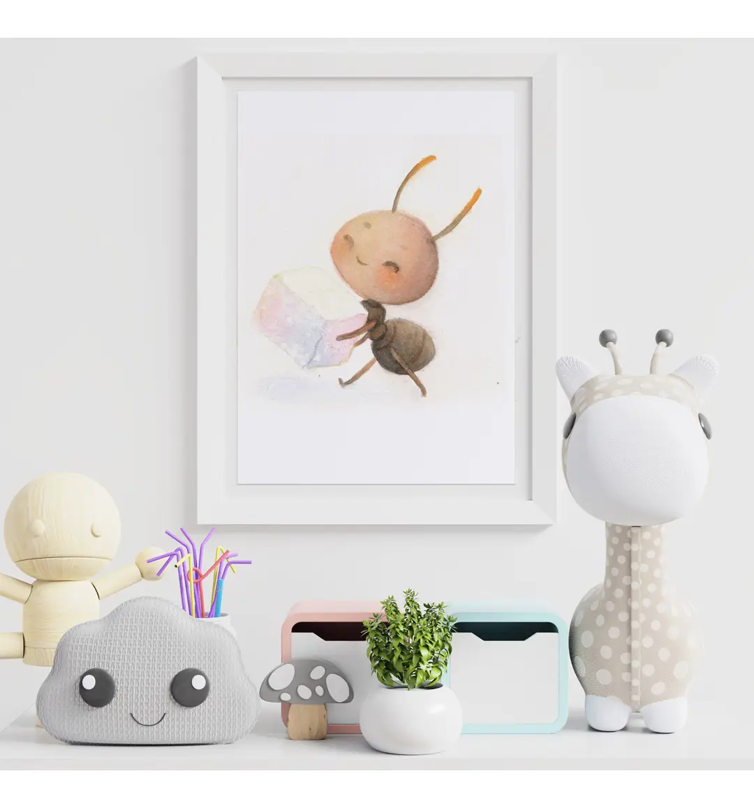 Petite fourmi, Affiche A3, poster animaux microcosme décoration chambre enfant – Image 2