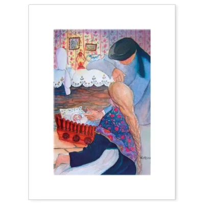 Les Bigoudènes, L'enfant dans le berceau. Affiche A3