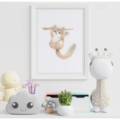 Affiche encadrée petit kinkajou, animaux sauvages