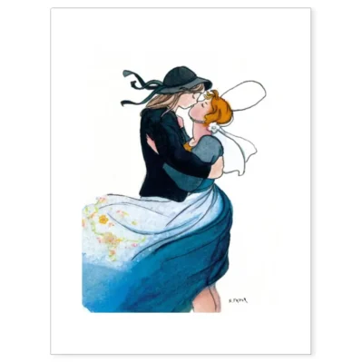 Affiche A3 (29,7x42cm) Les Bigoudènes, Les amoureux de Pont l'Abbé