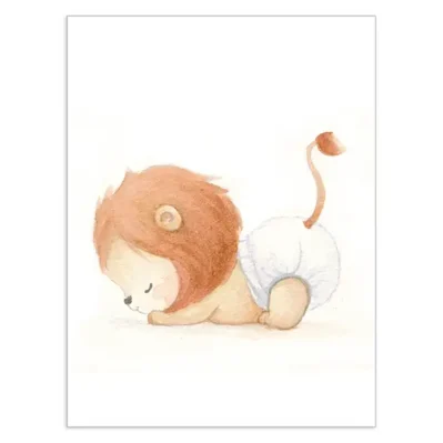 Illustration d'un petit animal personnalisé à l’aquarelle.