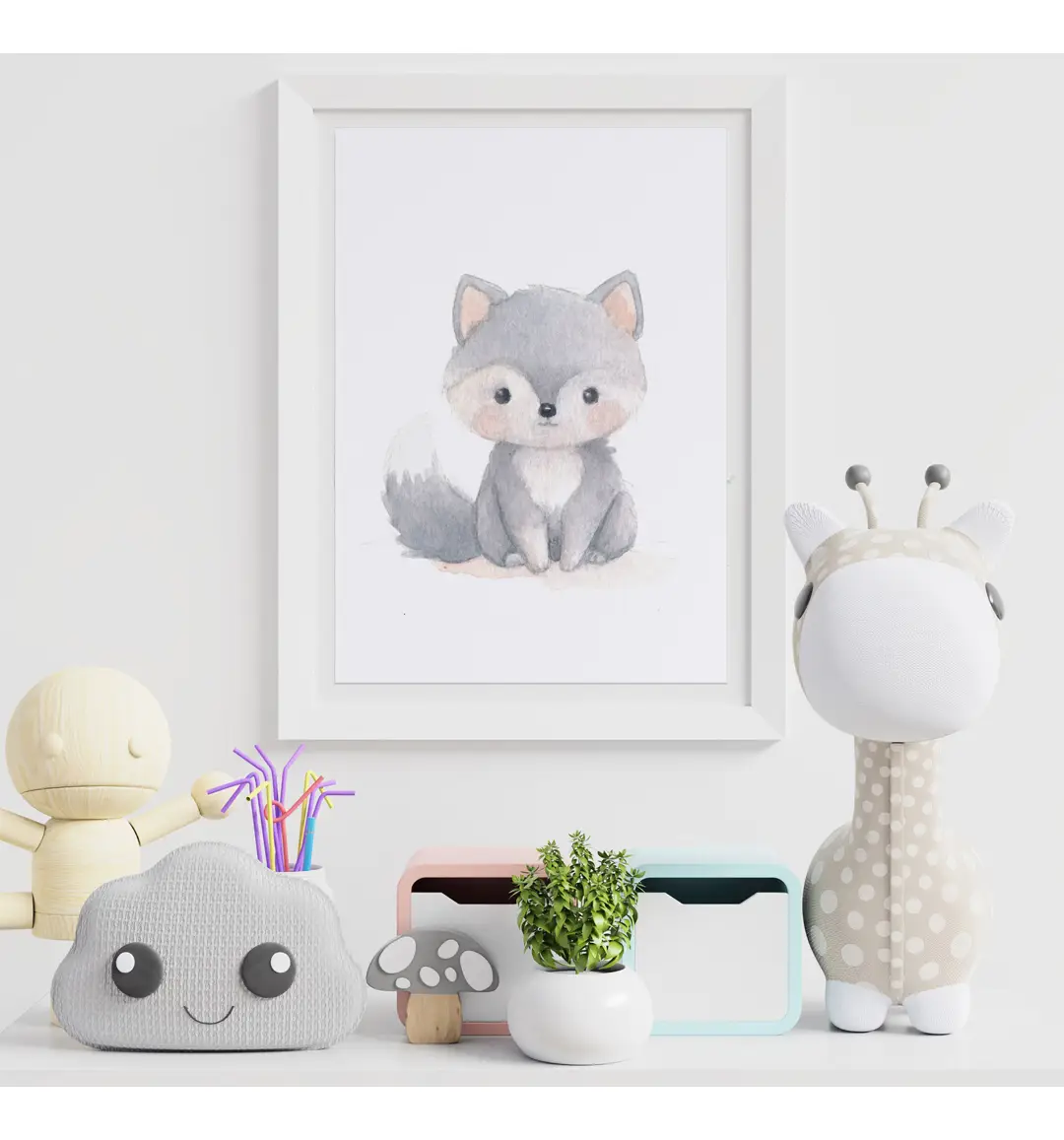 Illustration pour enfant. Petit loup gris. – Image 2