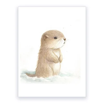Marmotte. Affiche A4, poster chambre enfant