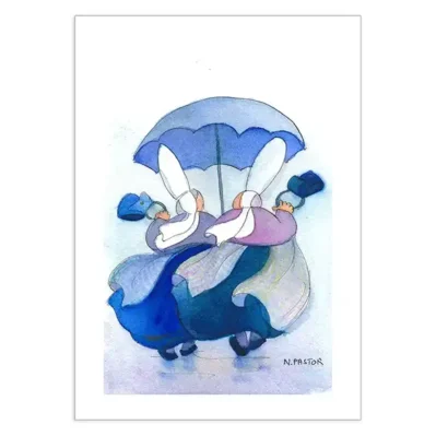 Les Bigoudènes, Les siamoises, aquarelle 2021