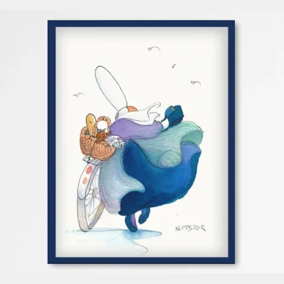 Affiche encadrée. Les vélos des bigoudènes