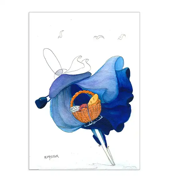 Affiche encadrée .Le vélo de la Bigoudène – Image 2