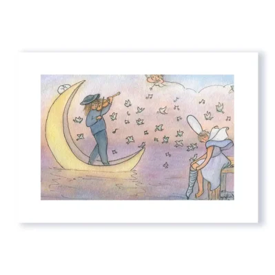 Edition d'art. L'aubade du violoniste à la Bigoudène