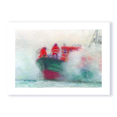 Marine de Bretagne. Les sauveteurs en mer sous le grain