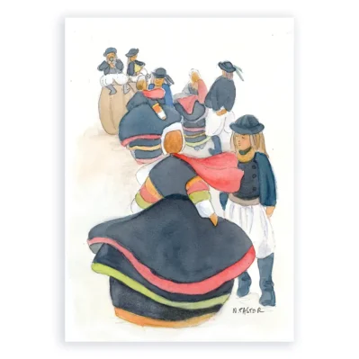 Edition de l'artiste. Fest-noz en pays bigouden