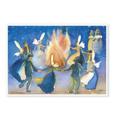 Les Feux de la Saint Jean. Carte postale