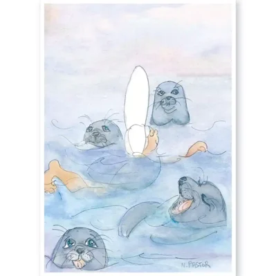 Baignade aux Etoc avec les otaries