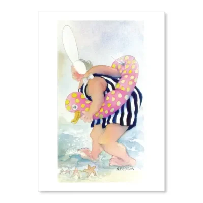 La célèbre bouée canard. Aquarelle 1998