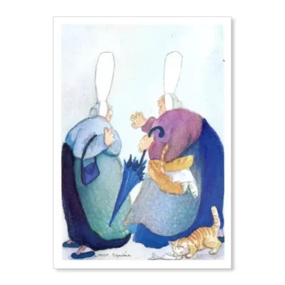 Le petit Chat roux. Aquarelle 1997