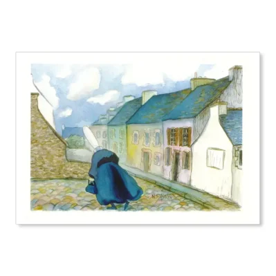 La dame de Penmarc'h. Aquarelle 1998
