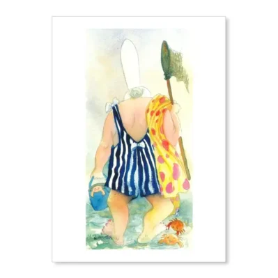 Plage, maillot de bain et petits crabes. 1998