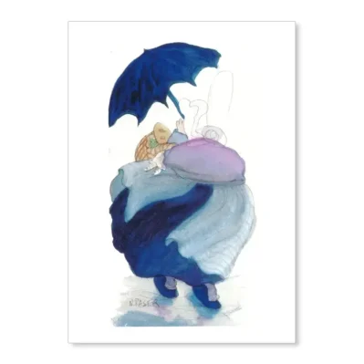 Retour du marché de Pont-l'Abbé. 1998