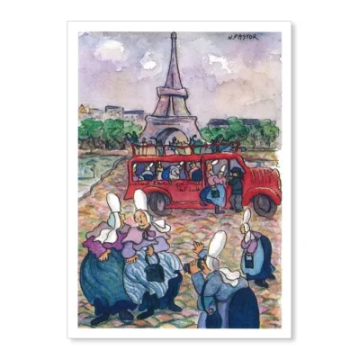 Tour Eiffel. Les Bigoudènes à Paris.1999