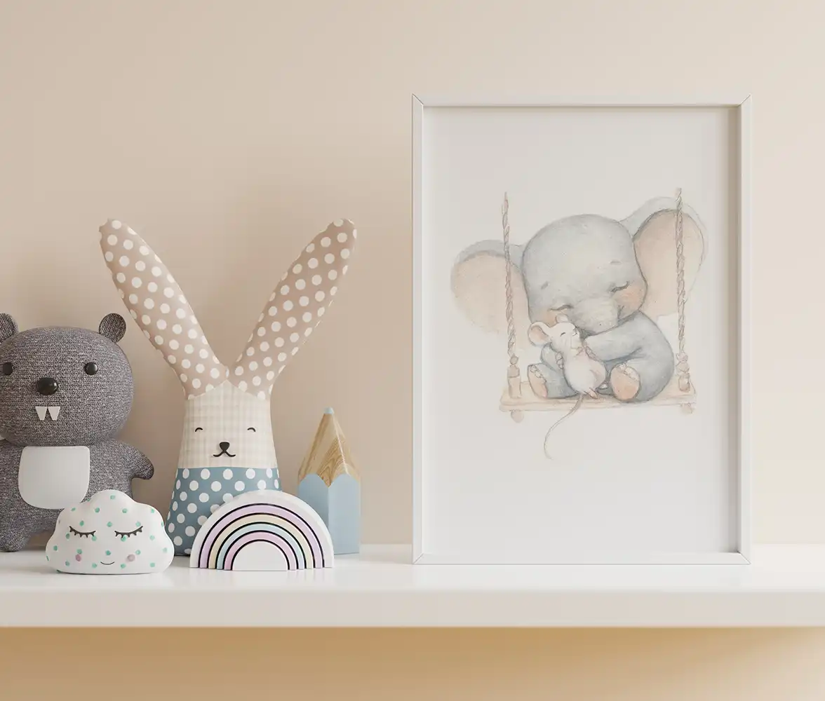 Message d'amour et d'amitié. L'éléphant et la souris – Image 2