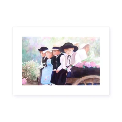 Enfants bretons. Fête des fleurs à Pont-Aven