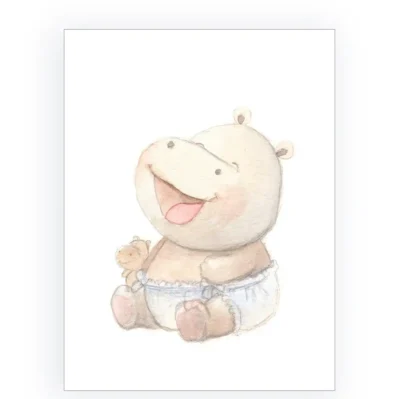 Le premier éclat de rire de Bébé hippo !