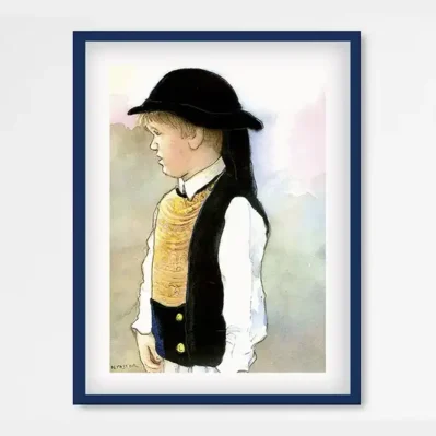 Edition d'art encadrée. Le petit Bigouden