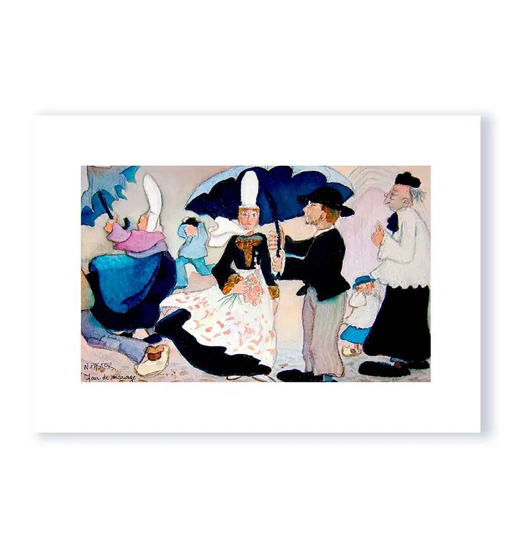 Edition d'art A3. Mariage par grand vent.