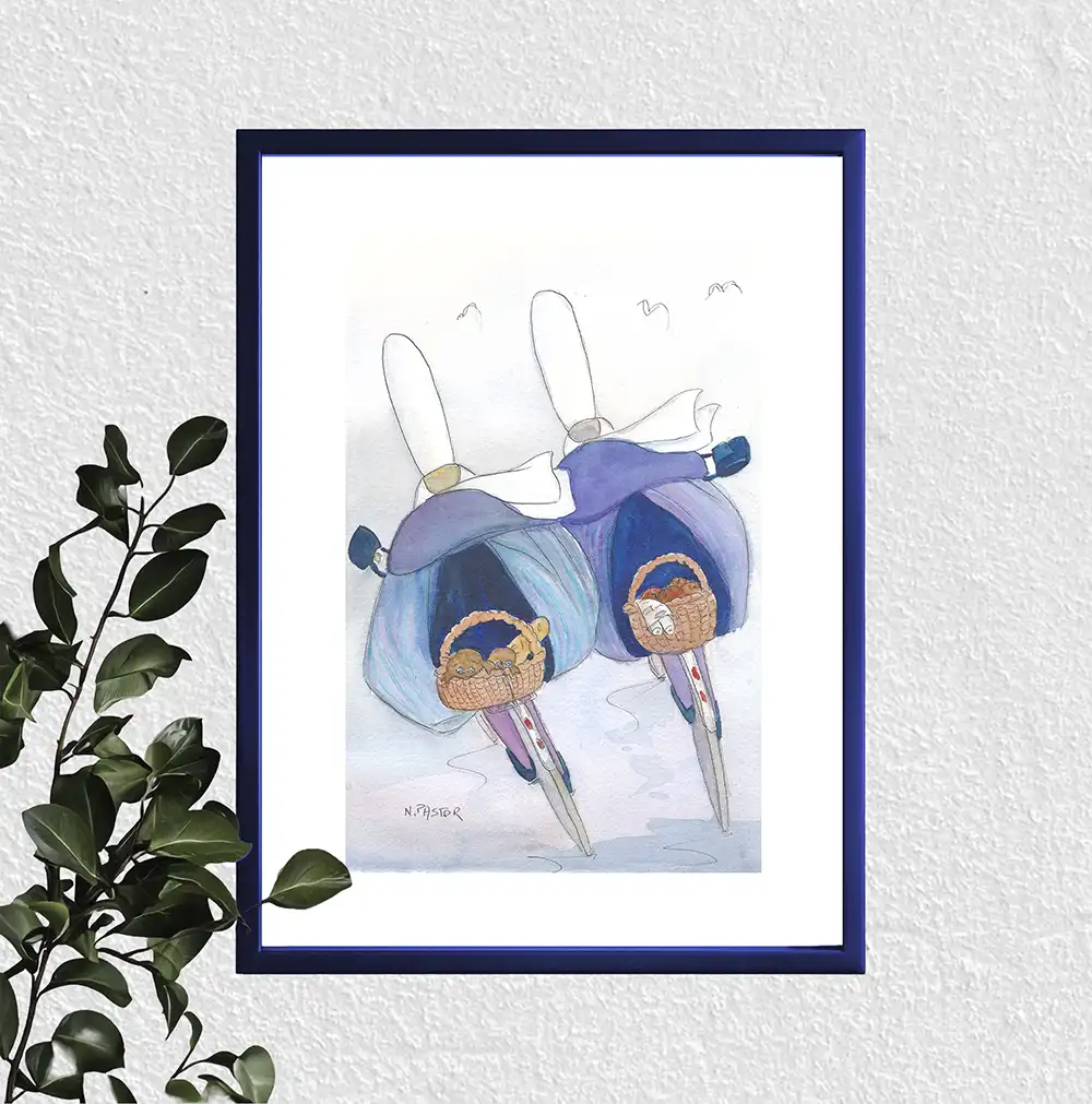 Affiche A4 Les Bigoudènes à vélo – Image 2