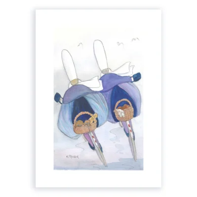 Affiche A4 Les Bigoudènes à vélo